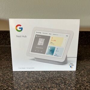 Nest Hub 7” Smart Display with Google Assistant (2nd Gen) - Chalk